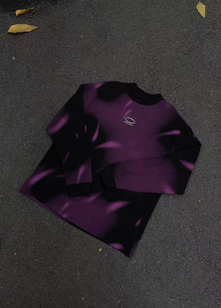 Under double color dark design long sleeve T-shirt