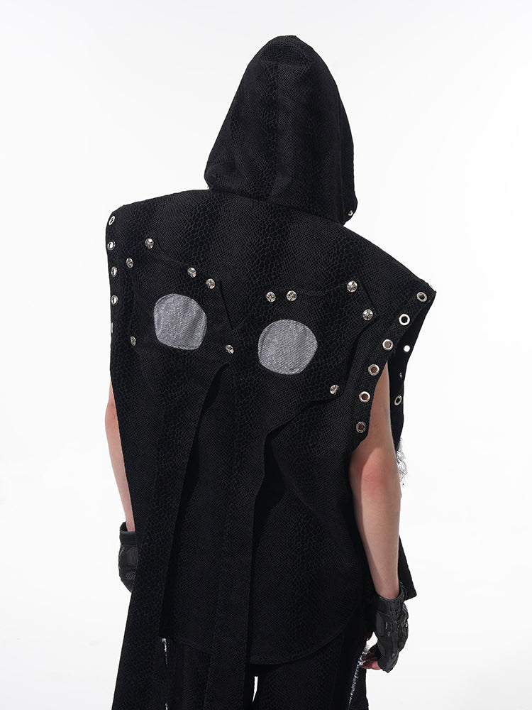 Snake Scratch Denim Vest