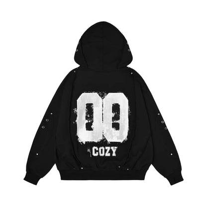 00 BLACK KNIGHT CLUB HOODZIP