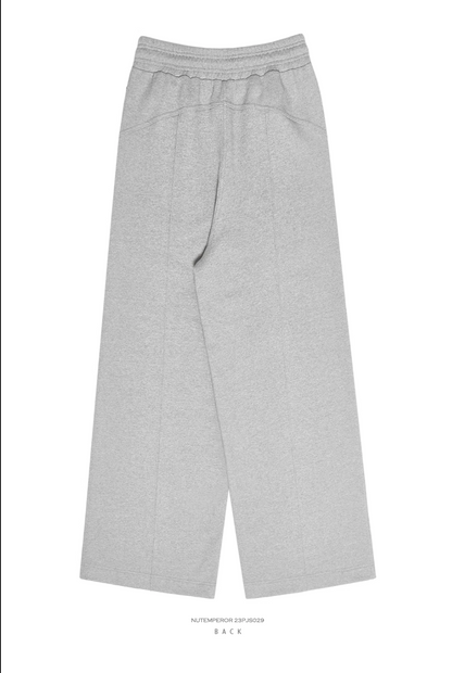 Deconstructed wide sweat pants