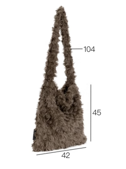 curly fur bag