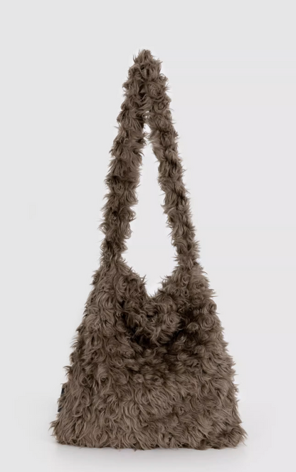 curly fur bag