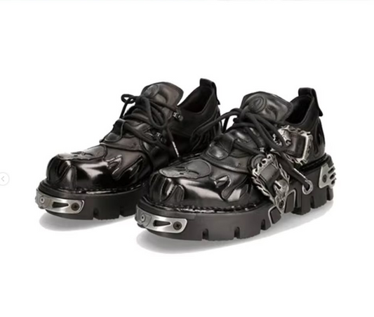 Metal 2 buckle dad sneaker