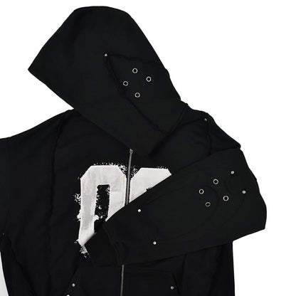 00 BLACK KNIGHT CLUB HOODZIP