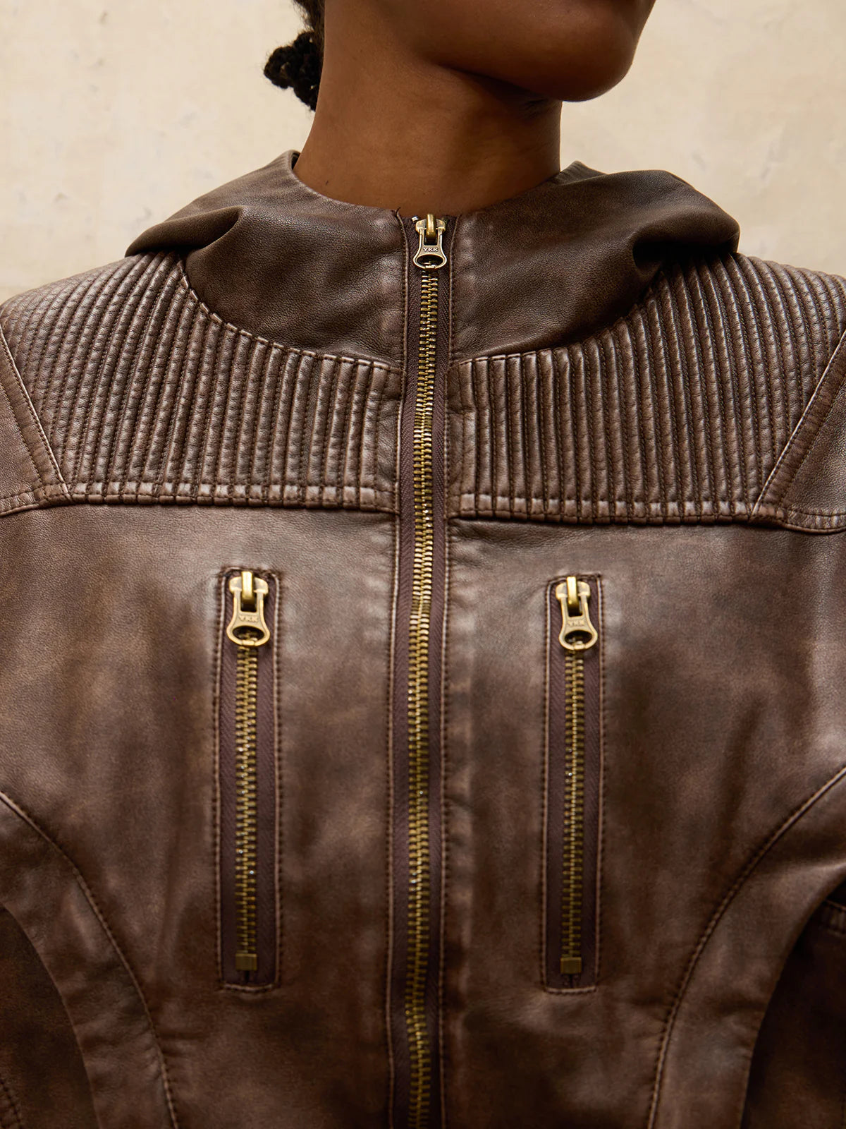 Retro Design Leather Jacket