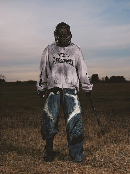 Armor Structured Raw Edge Jeans