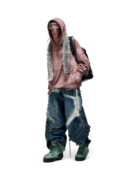 Armor Structured Raw Edge Jeans