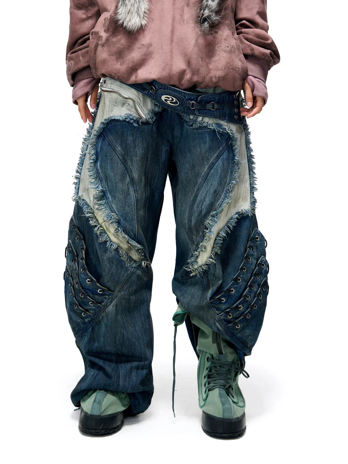 Armor Structured Raw Edge Jeans
