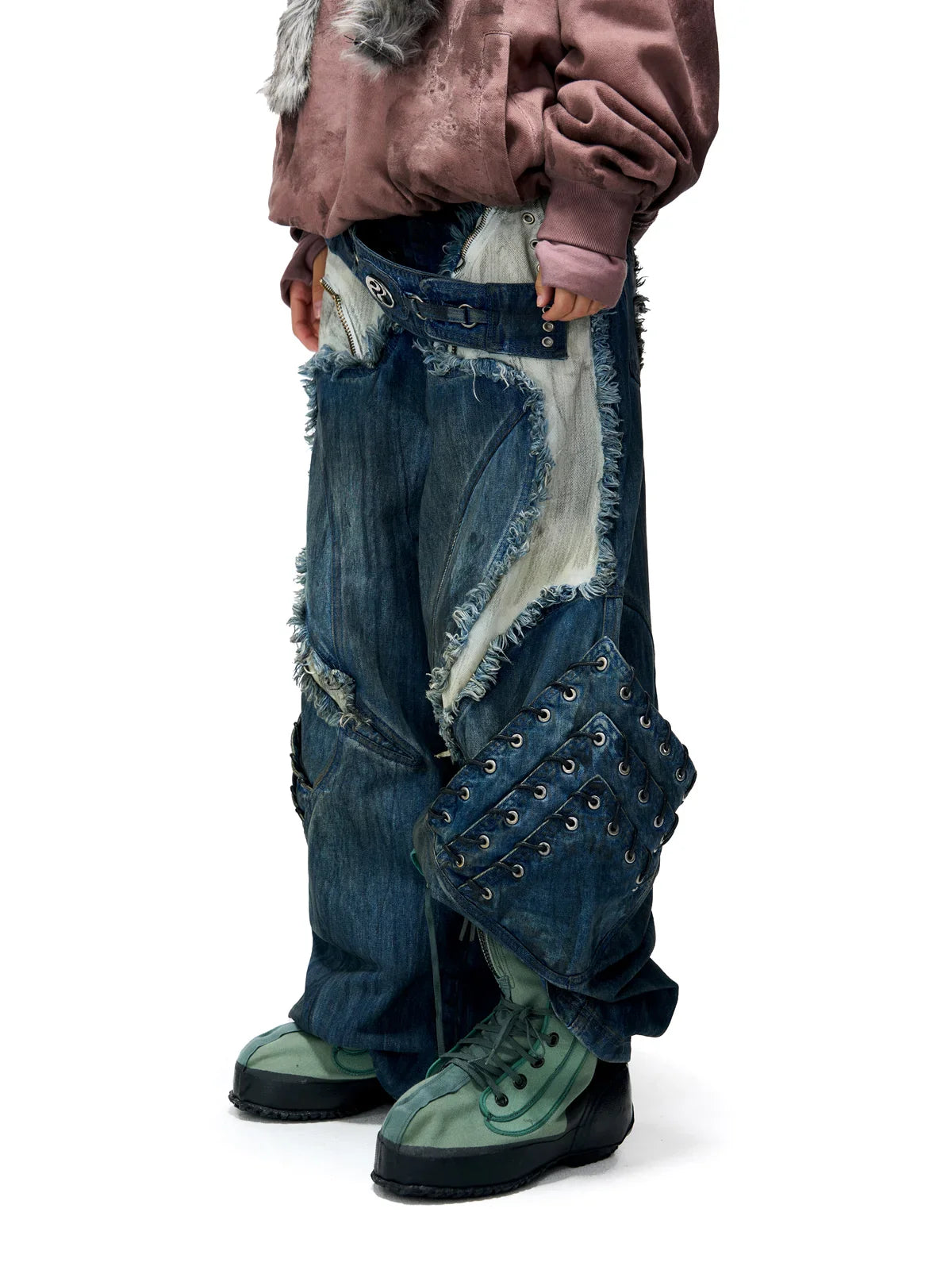 Armor Structured Raw Edge Jeans