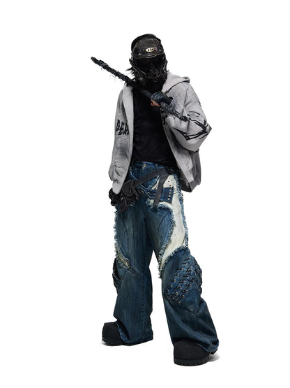 Armor Structured Raw Edge Jeans