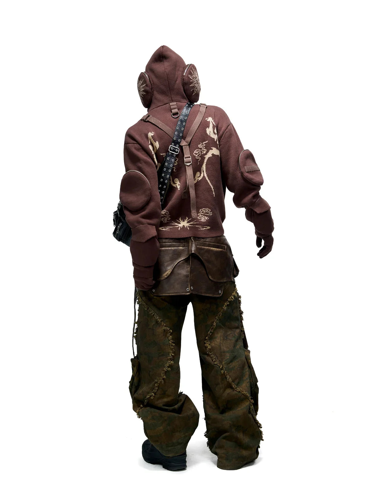 Camo Patchwork Bootcut Jeans