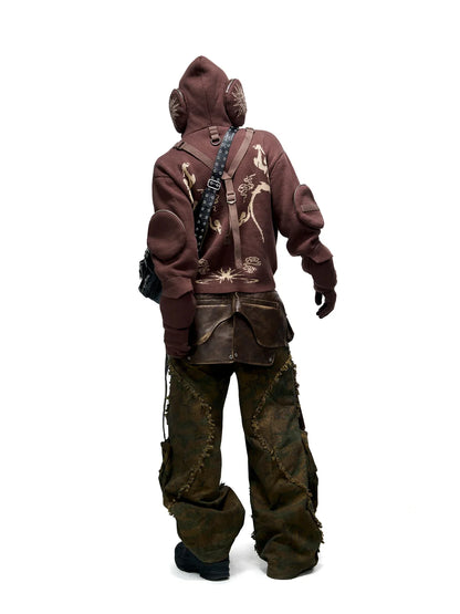 Camo Patchwork Bootcut Jeans