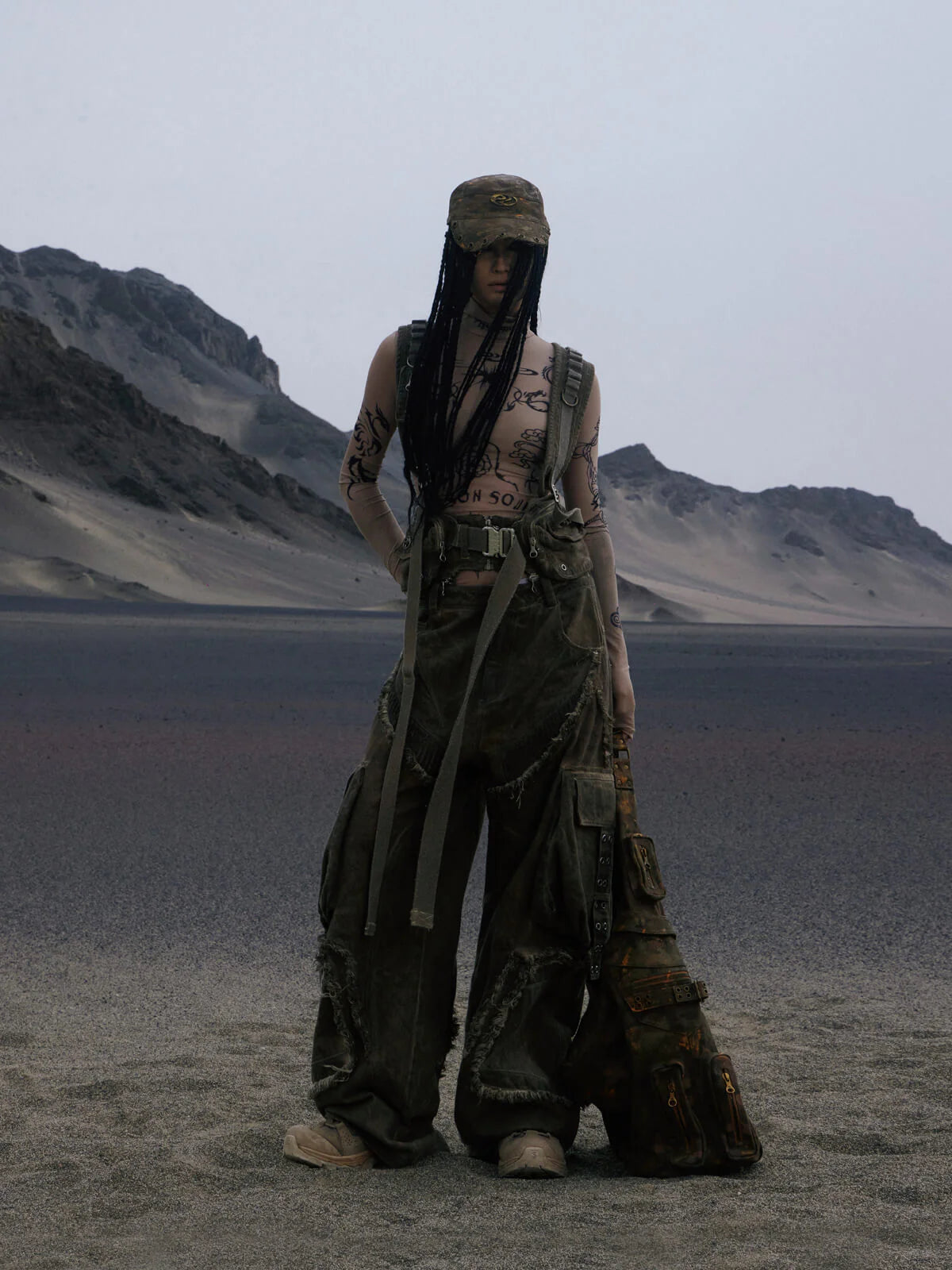 Detachable Tactical Distressed Cargo Pants