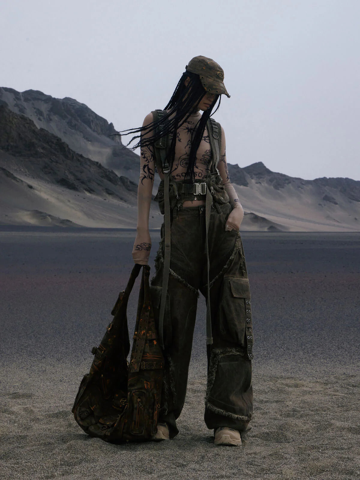 Detachable Tactical Distressed Cargo Pants