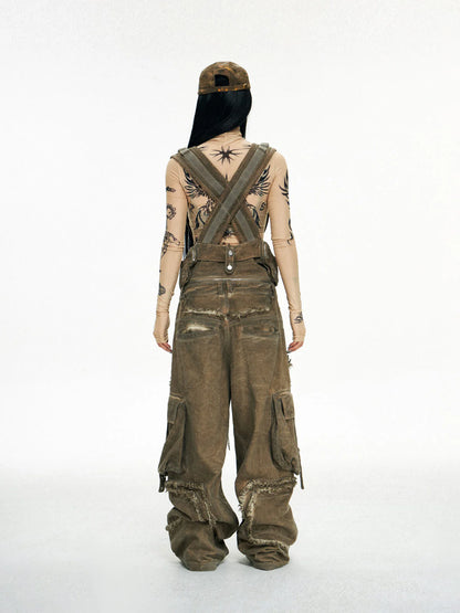 Detachable Tactical Distressed Cargo Pants