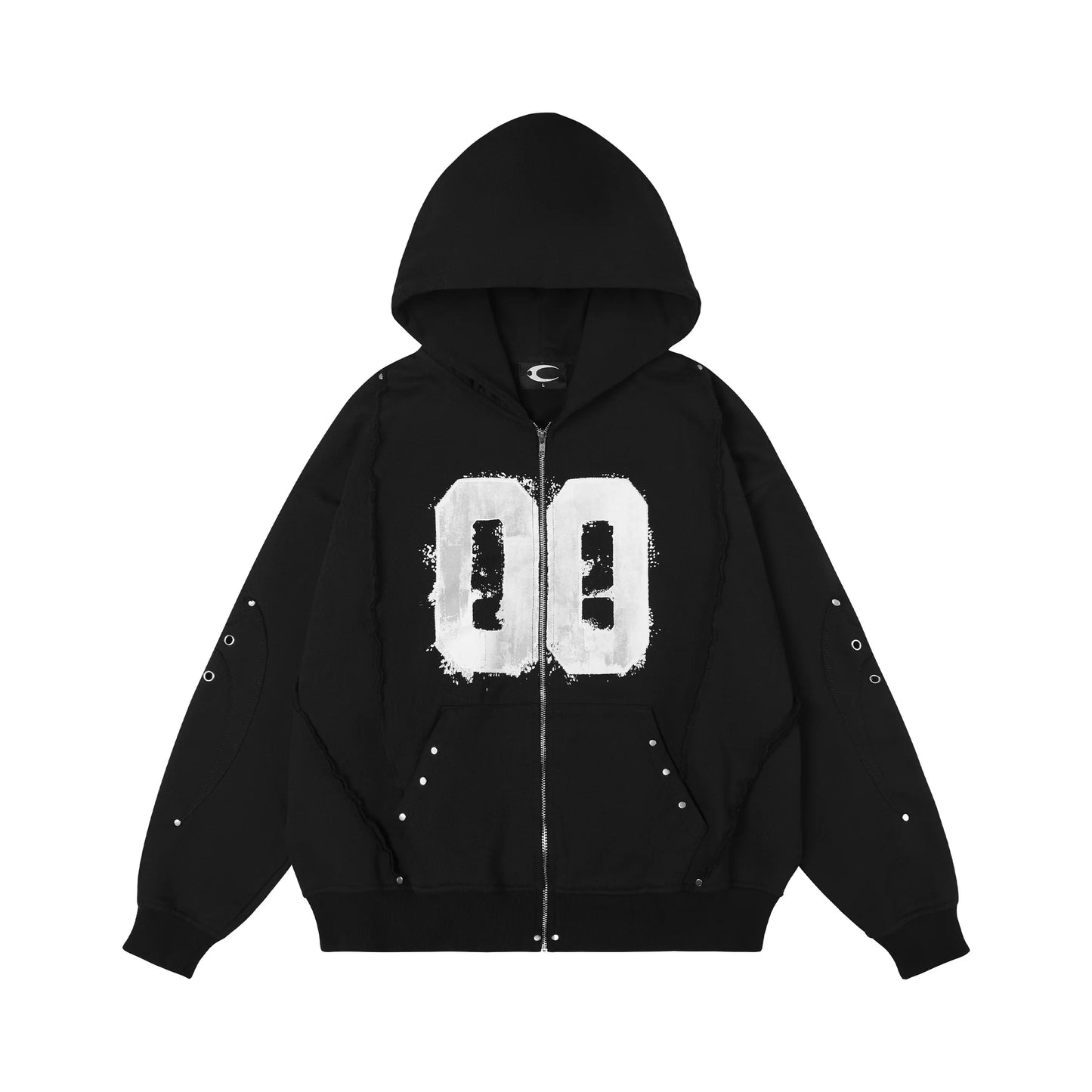 00 BLACK KNIGHT CLUB HOODZIP