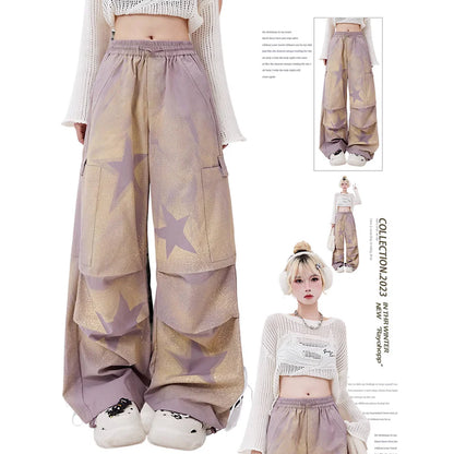 Stardust washed vintage purple pants RH0050