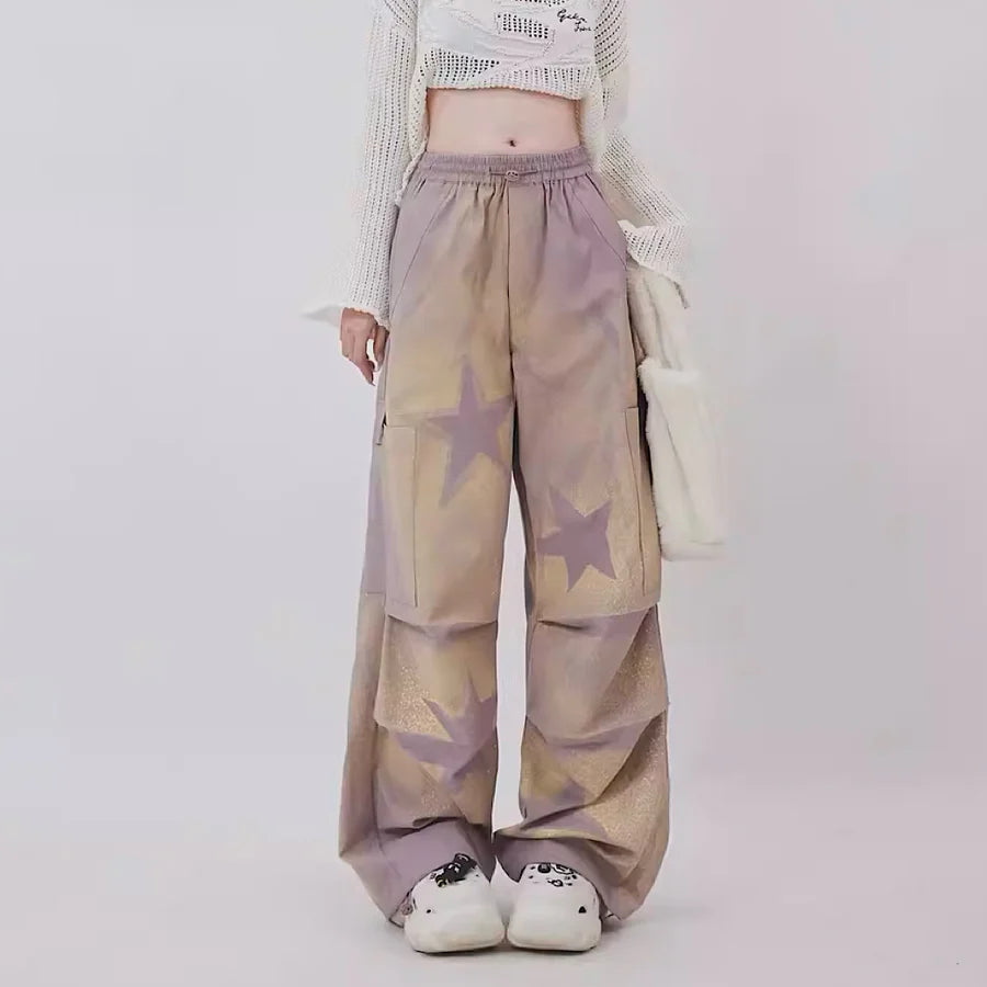 Stardust washed vintage purple pants RH0050