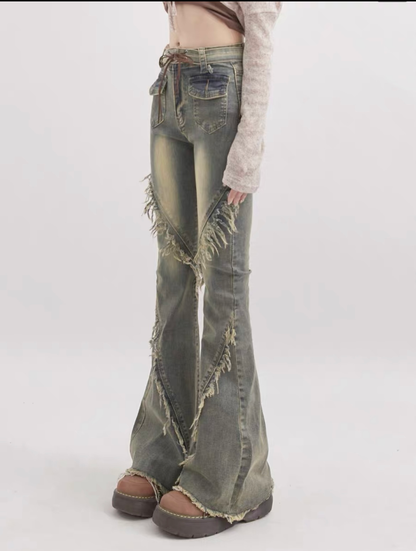 High Waist Denim Pants