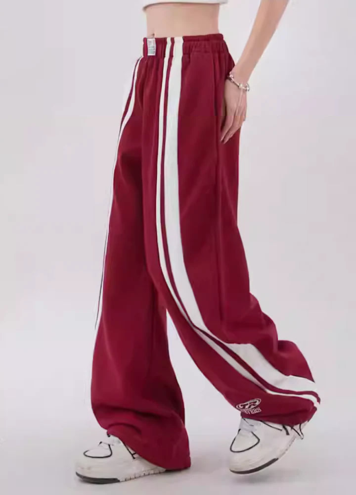 White line center sense sporty pants RH0050