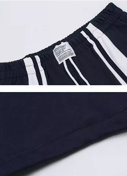 White line center sense sporty pants RH0050