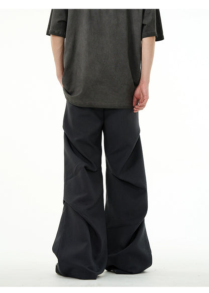 Twisted design loose fit pants