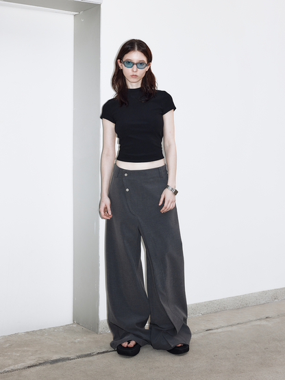 Original design fake split pants