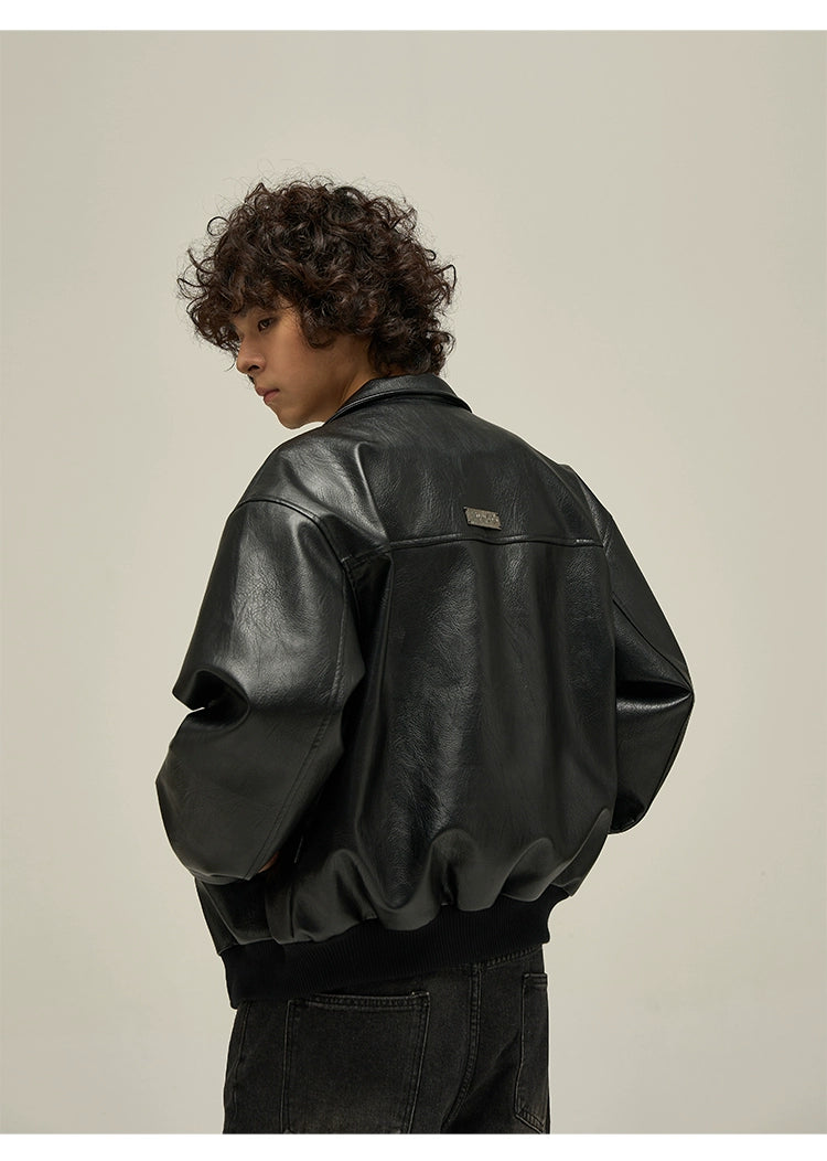 Vintage-like leather jacket series