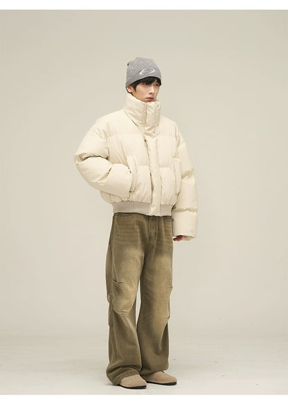 Cropped down jacket