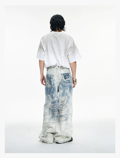 Heavy Waight Washed-White Denim