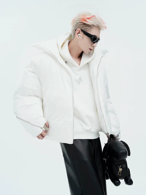 Zipper Short Down Jacket