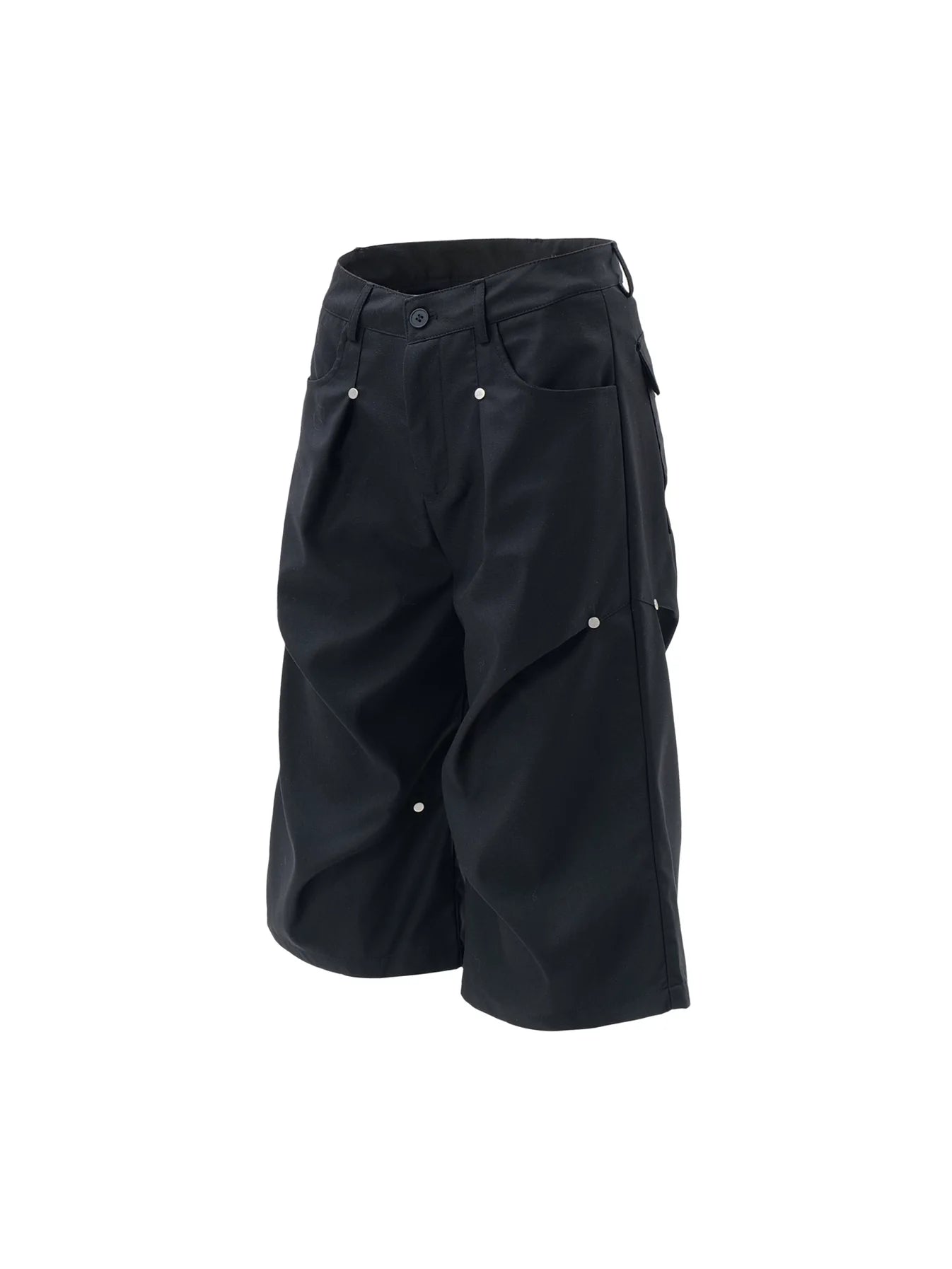 Rivet Pleats Half Pants