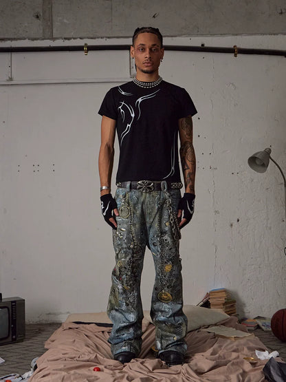 Destroid Vermillion Denim Pants