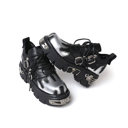 Metal 2 buckle dad sneaker