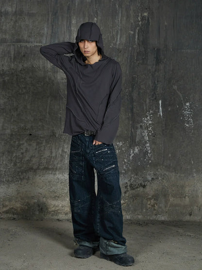 Bandage Denim Pants