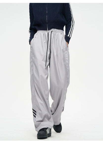 Ankle 3-stripe casual pants