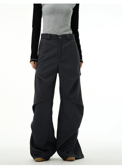 Twisted design loose fit pants