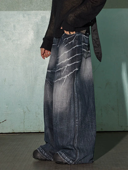 Baggy Lightning Denim Pants