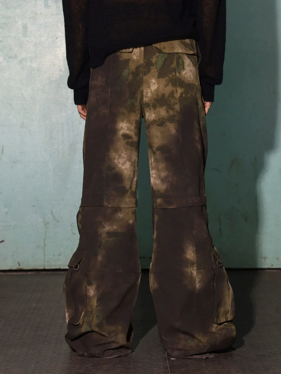 Camouflage Dirty Cargo Pants