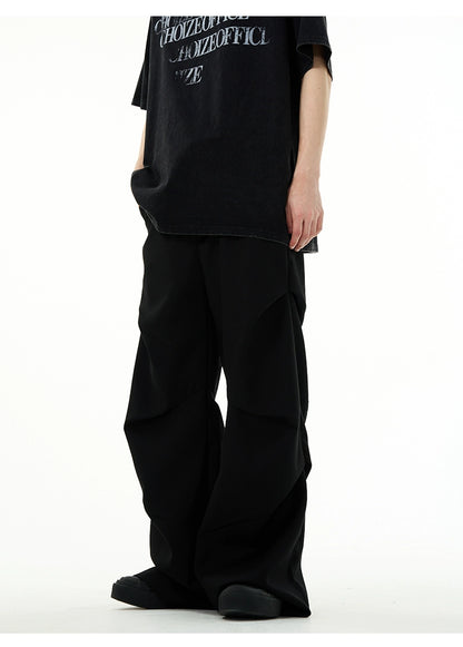 Twisted design loose fit pants