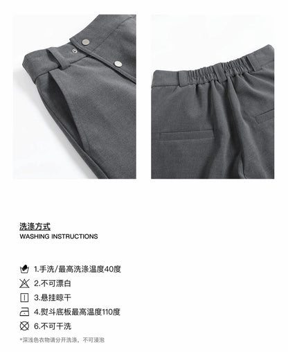 Original design fake split pants