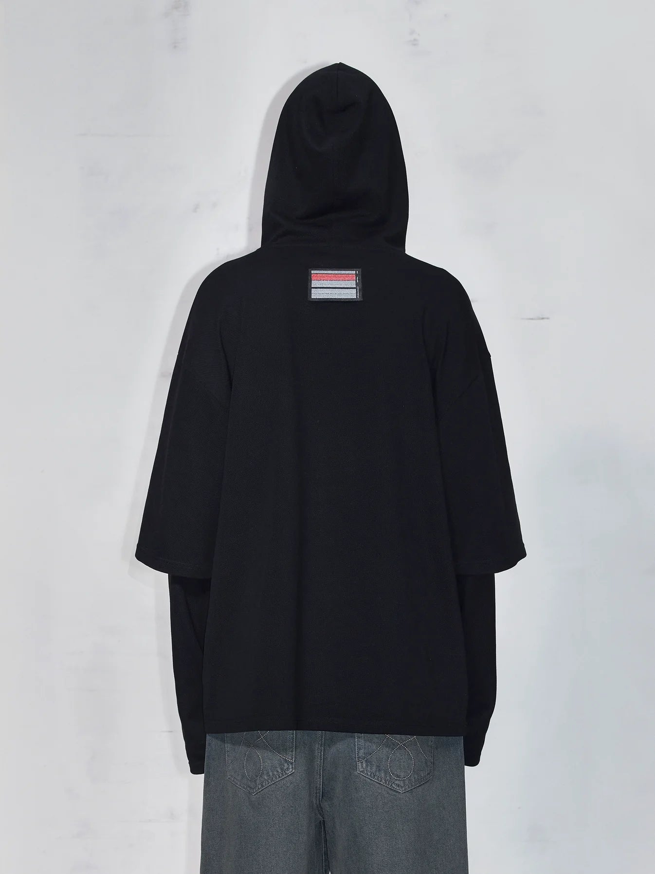 Graphic Design Layered Hoodie