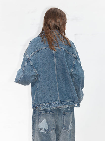 Graffiti Loose Denim Jacket