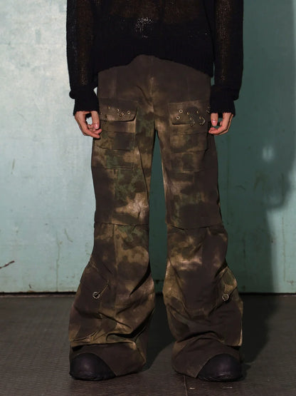 Camouflage Dirty Cargo Pants