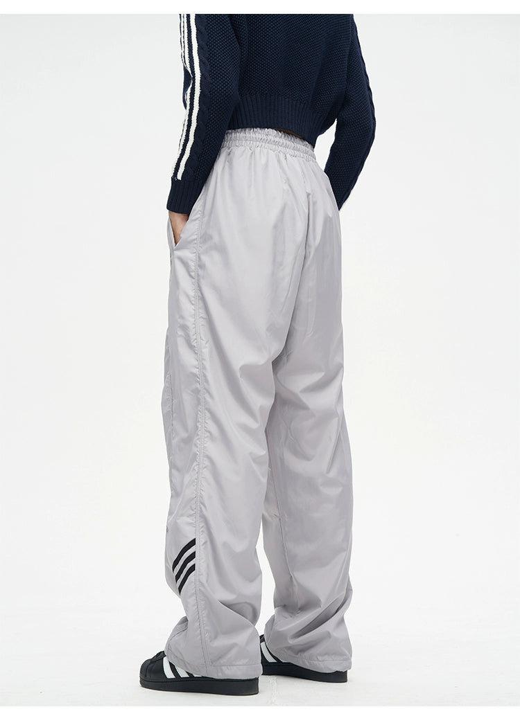 Ankle 3-stripe casual pants