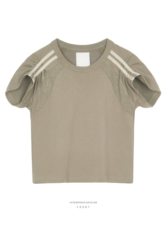 2 Stripe cotton crew neck T-shirts