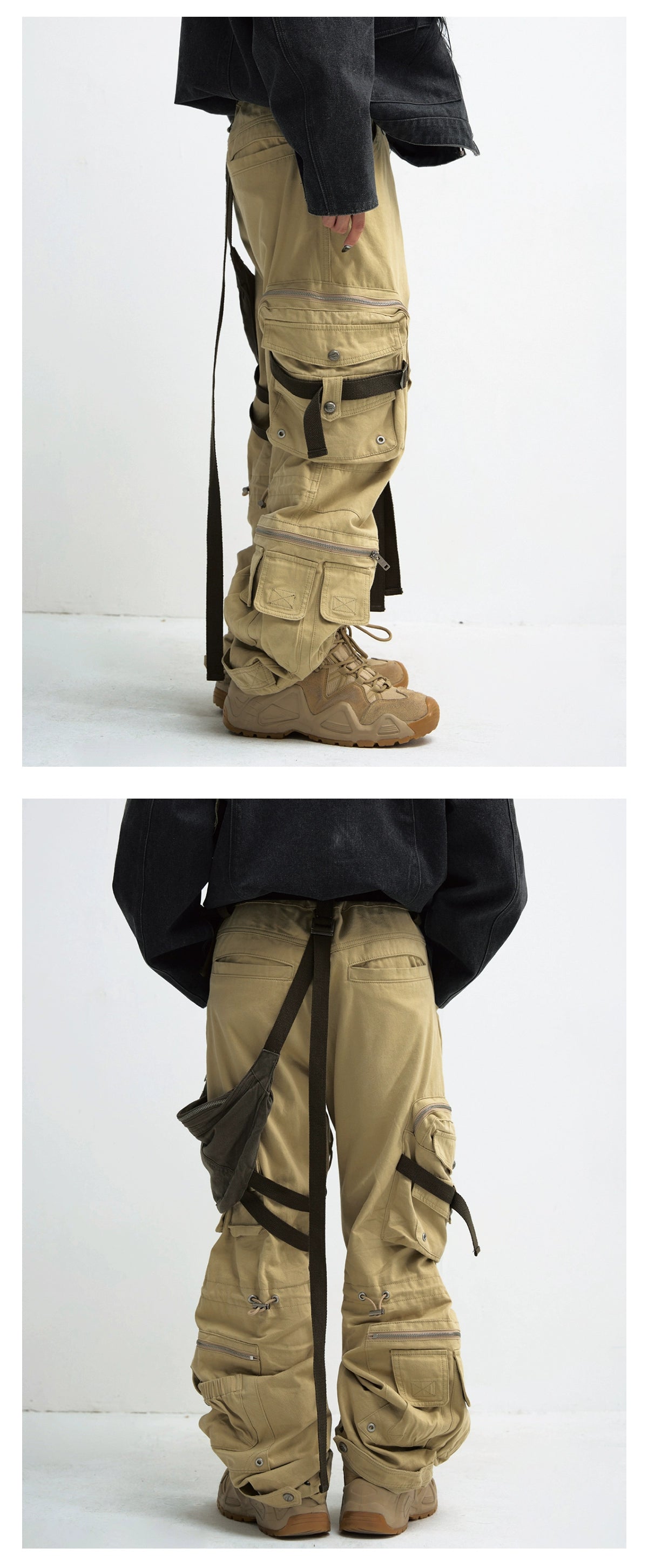 Heavy Waight Bag-Patched Cargo Denim