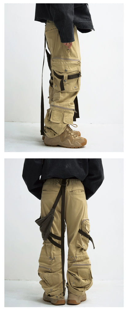 Heavy Waight Bag-Patched Cargo Denim