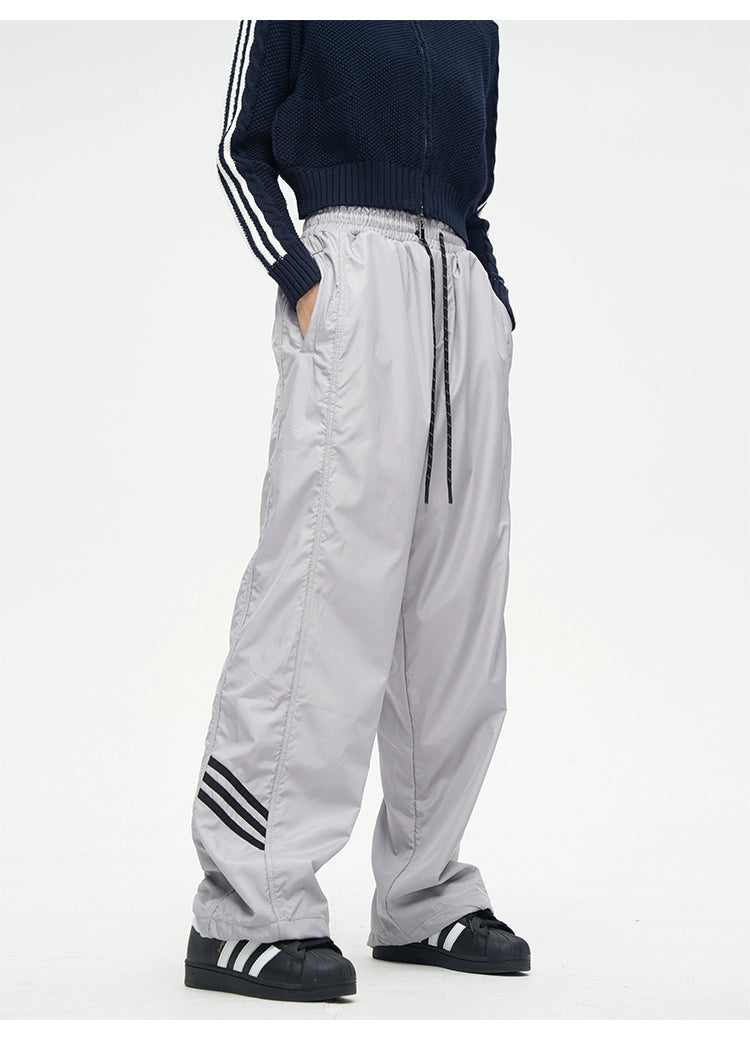 Ankle 3-stripe casual pants