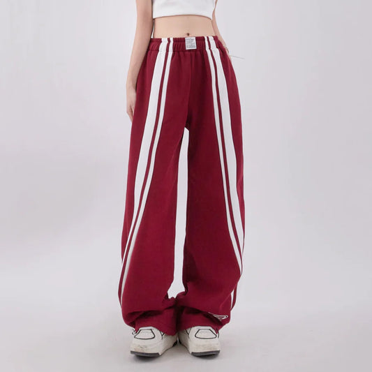 White line center sense sporty pants RH0050